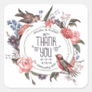 Search for vintage bird wedding stickers Floral