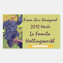 Search for vineyard stickers Grapes