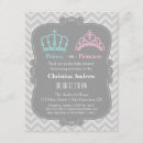 Search for prince and princess baby shower invitations Crown