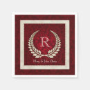 Search for velvet napkins Red