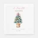 Search for christmas tree napkins Merry little baby shower