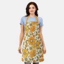 Search for retro floral aprons Orange