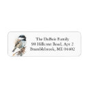 Search for songbird return address labels Watercolor