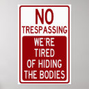 Search for trespassing posters Funny