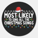 Search for singing stickers Xmas