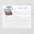 Search for antique bridal shower recipe cards Watercolor