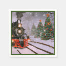 Search for christmas train napkins Winter