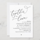 Search for engagement couple bridal shower invitations Black and white