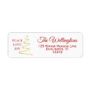 Search for peace love return address labels Festive