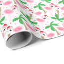 Search for flamingo christmas wrapping paper Tropical