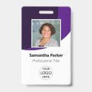 Search for purple id badges Employee