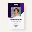 Search for purple id badges Small business