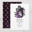 Search for gothic engagement party invitations Black