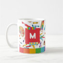 Search for colourful pattern mugs Monogrammed