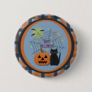 Search for halloween cat badges Pumpkin
