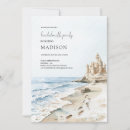 Search for sand castle invitations Watercolor