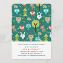 Search for forest friends invitations Blue