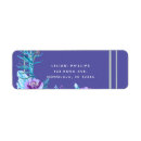 Search for purple and aqua return address labels Modern