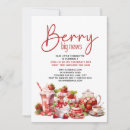 Search for red 1st birthday invitations Fruit