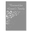 Search for reserved table cards Elegant