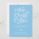 Search for clouds bridal shower invitations Dreamy