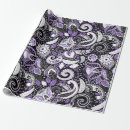 Search for purple paisley wrapping paper Boho