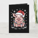 Search for pig christmas cards Santa