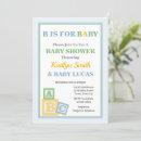 Search for abc baby shower invitations Letters