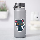 Search for black cat cartoon stickers Laptop