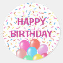 Search for happy birthday with balloons stickers For kids