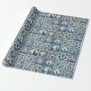 Search for delft blue wrapping paper Vintage