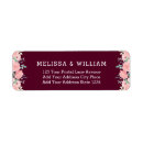 Search for marsala return address labels Floral