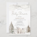 Search for polar bear baby shower invitations Modern