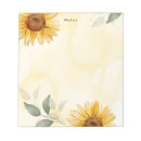 Search for watercolor sunflower notepads Sunflowers