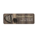 Search for heart tree return address labels Carved