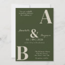 Search for moss green wedding invitations Chic