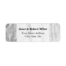 Search for white grey marble return address labels Trendy