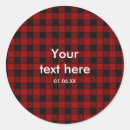 Search for red and black plaid stickers Chequered