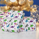 Search for dino christmas wrapping paper Rex