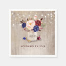 Search for blue and burgundy napkins Floral