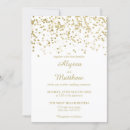 Search for faux gold glitter invitations Sparkle