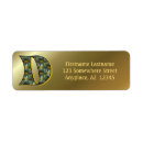Search for initial d return address labels Letter