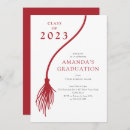 Search for red tassel graduation invitations College