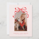 Search for feminine christmas cards Bow