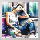 Search for listen music posters Listening to music