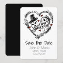 Search for skeleton save the dates Halloween