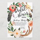 Search for feather bridal shower invitations Bohemian