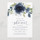 Search for blue and silver bridal shower invitations Floral