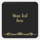 Search for gold flourish stickers Black