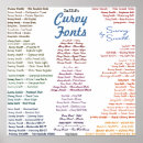 Search for fonts posters Script